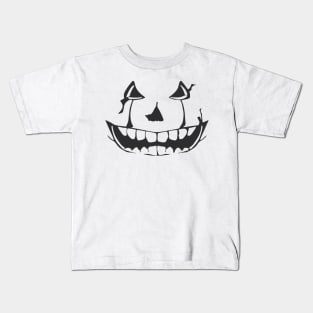 Spooky Pumpkin Face Kids T-Shirt